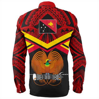 Papua New Guinea Long Sleeve Shirt Tribal Melanesia Special Style