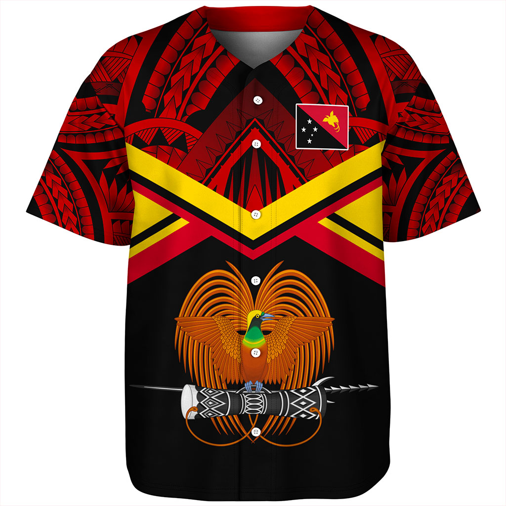 Papua New Guinea Baseball Shirt Tribal Melanesia Special Style