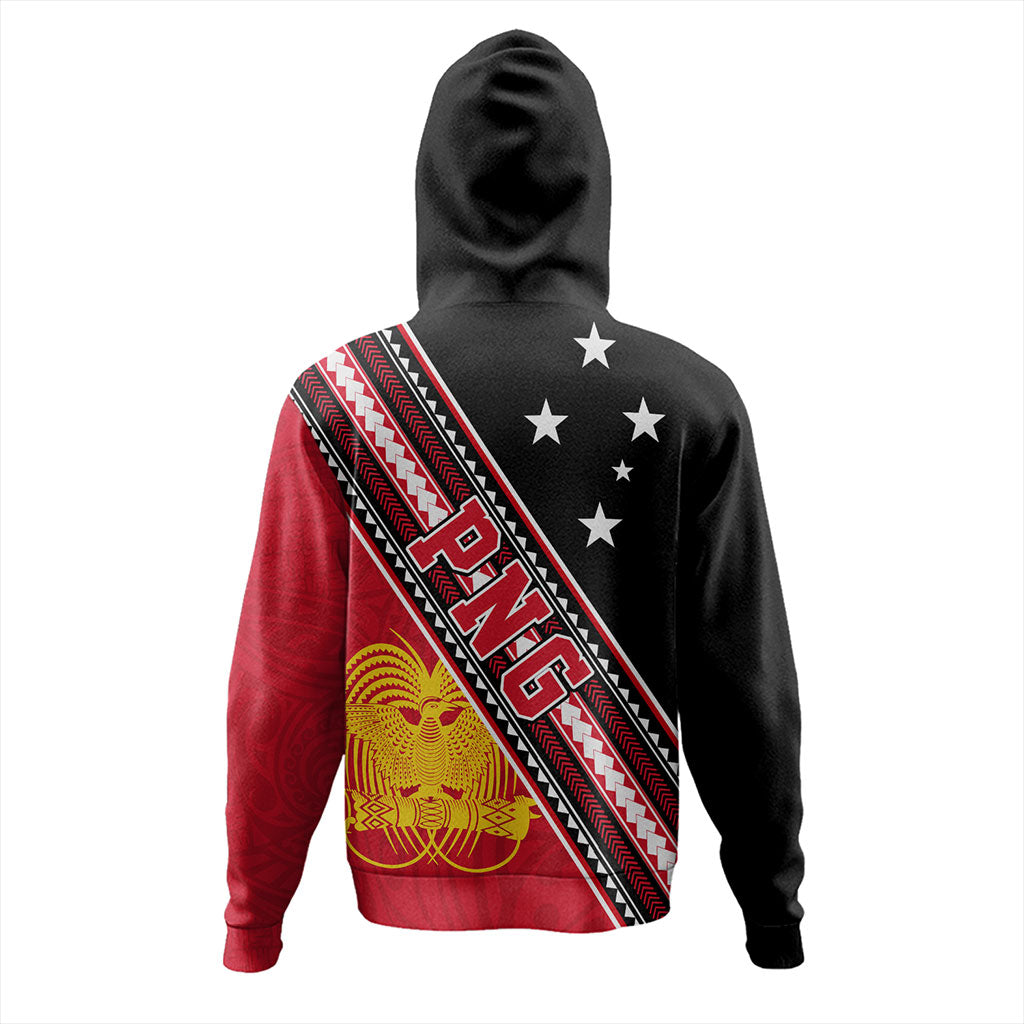 Papua New Guinea Hoodie Flag And Coat Of Arms