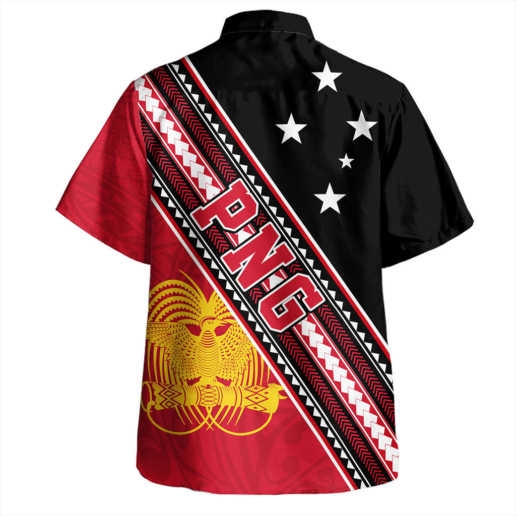 Papua New Guinea Hawaiian Shirt Flag And Coat Of Arms