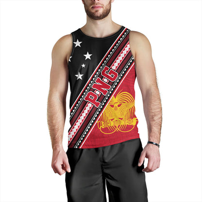 Papua New Guinea Tank Top Flag And Coat Of Arms