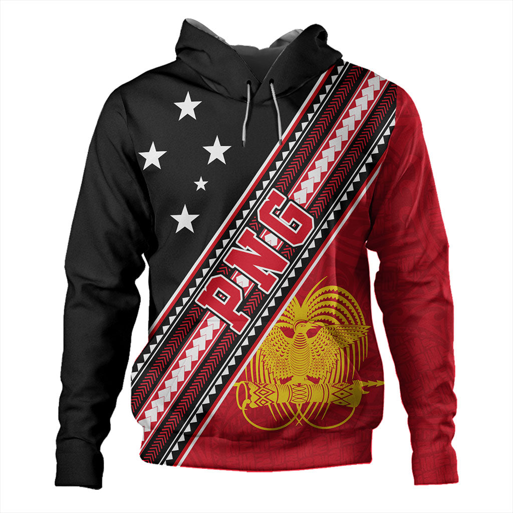 Papua New Guinea Hoodie Flag And Coat Of Arms