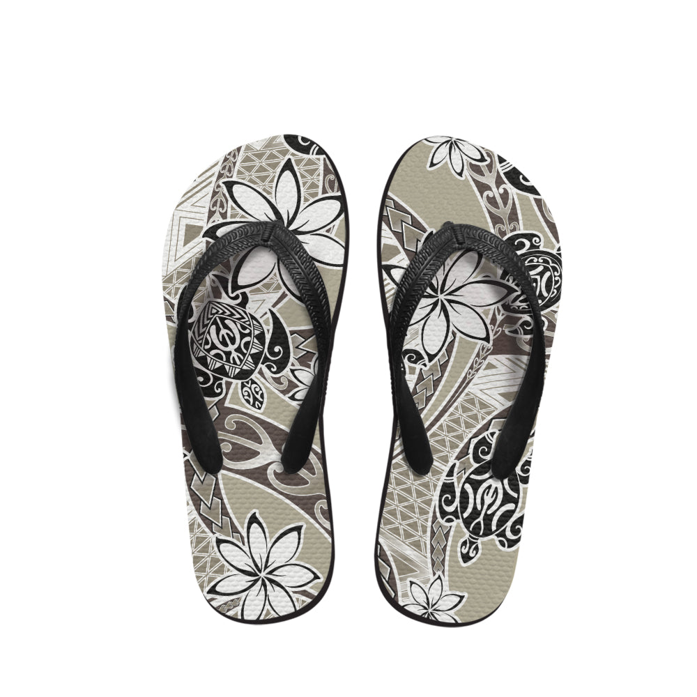 Polynesian Tribal Patterns Flip Flop 12