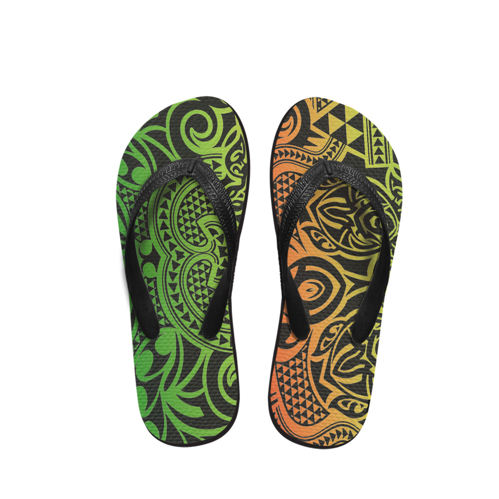 Polynesian Tribal Patterns Flip Flop 21