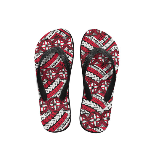 Polynesian Tribal Patterns Flip Flop 04