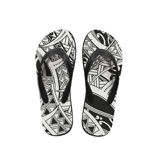 Polynesian Tribal Patterns Flip Flop 08