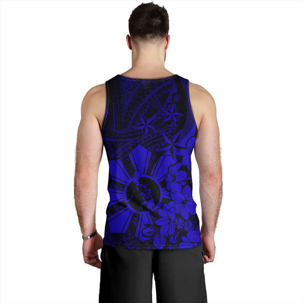 Philippines Tank Top Polynesian Pattern Filipino Sampaguita