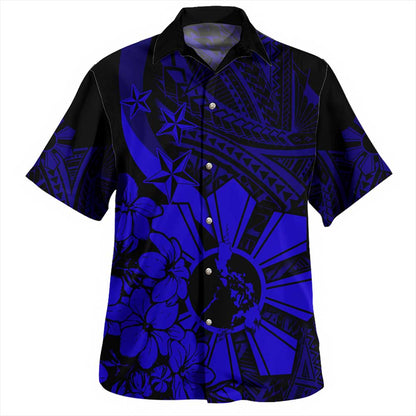 Philippines Hawaiian Shirt Polynesian Pattern Filipino Sampaguita