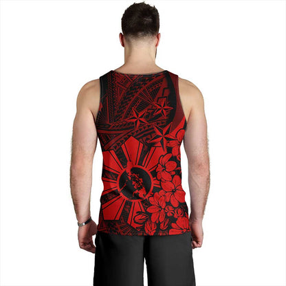 Philippines Tank Top Polynesian Pattern Filipino Sampaguita