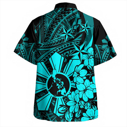 Philippines Hawaiian Shirt Polynesian Pattern Filipino Sampaguita