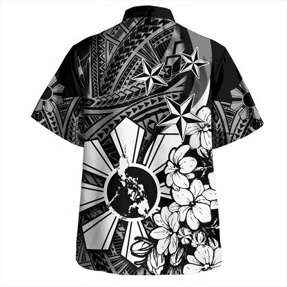 Philippines Hawaiian Shirt Polynesian Pattern Filipino Sampaguita