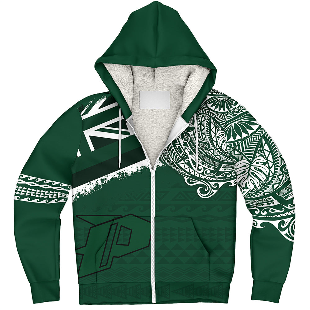 Hawaii Sherpa Hoodie Pahoa High and Intermediate School With Crest Style
