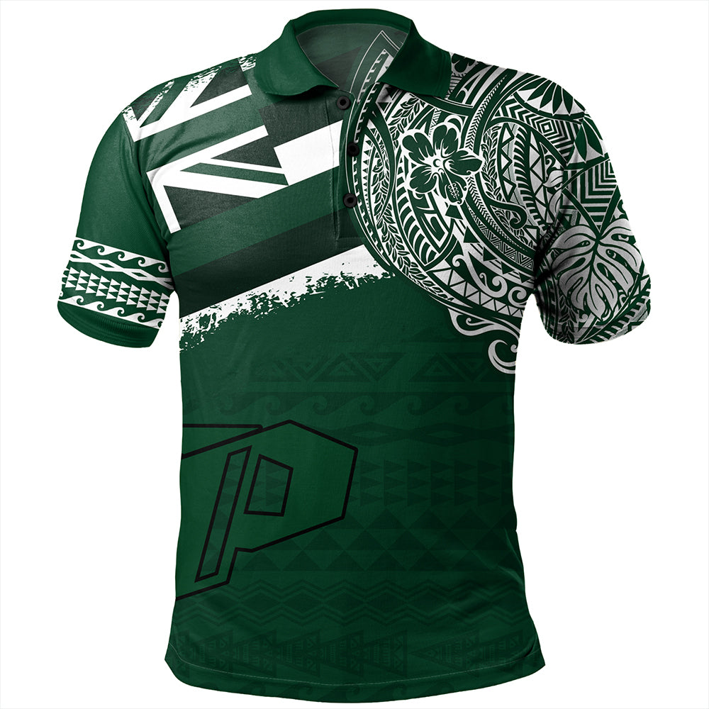 Hawaii Polo Shirt Pahoa High and Intermediate School With Crest Style