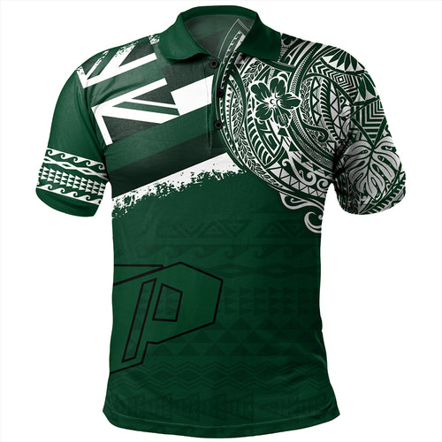 Hawaii Polo Shirt Pahoa High and Intermediate School With Crest Style