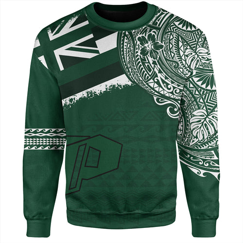 Hawaii Sweatshirt Pahoa High and Intermediate School With Crest Style