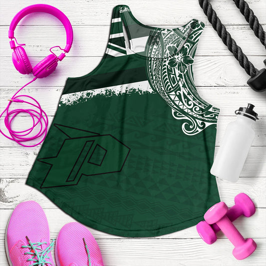 Hawaii Women Tank Pahoa High and Intermediate School With Crest Style