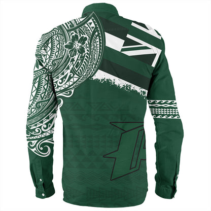 Hawaii Long Sleeve Shirt Pahoa High and Intermediate School With Crest Style