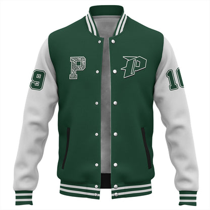 Hawaii Baseball Jacket Pahoa High And Intermediate School Polynesian Letters Style