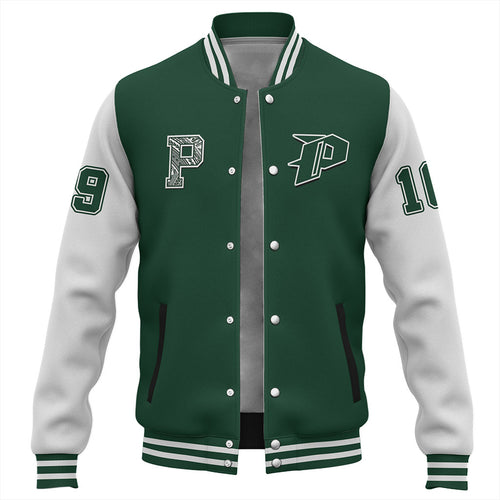Hawaii Baseball Jacket Pahoa High And Intermediate School Polynesian Letters Style