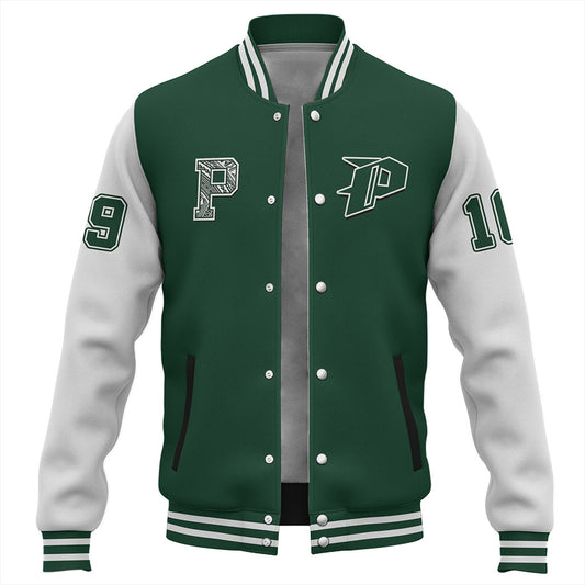 Hawaii Baseball Jacket Pahoa High And Intermediate School Polynesian Letters Style