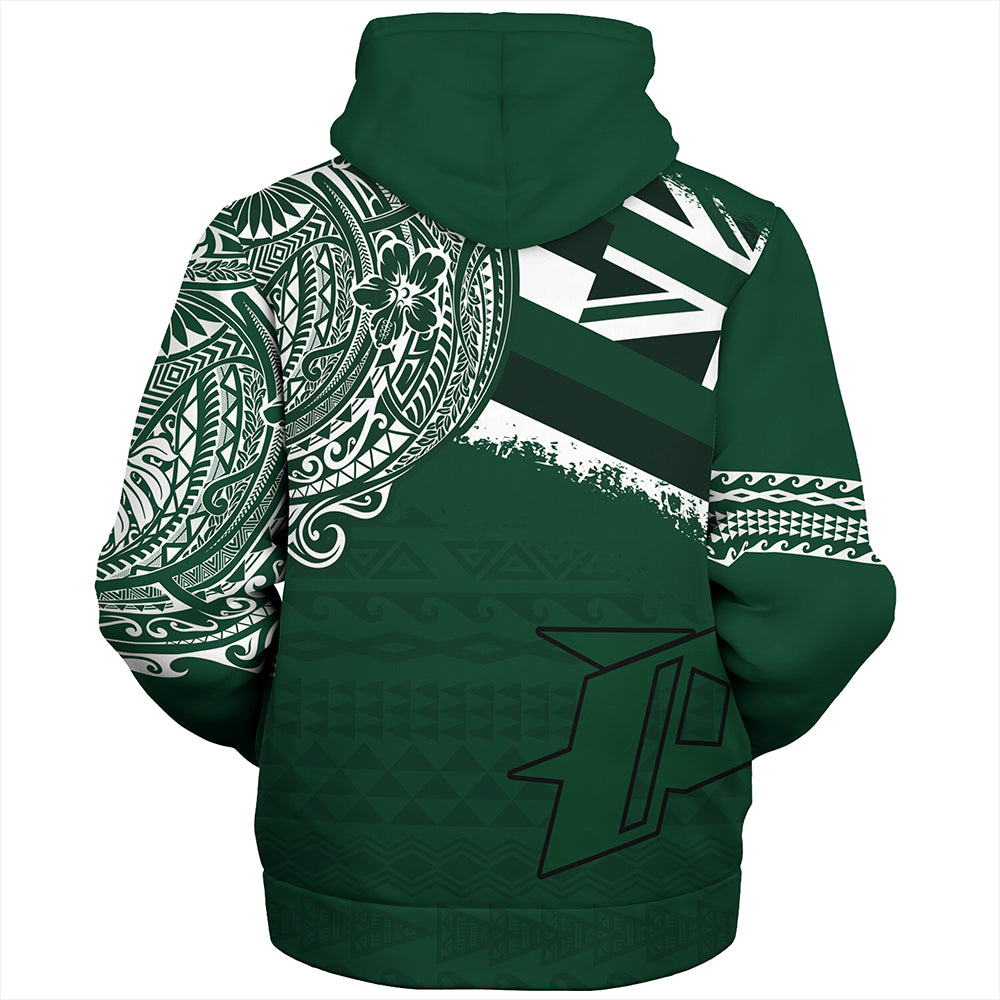 Hawaii Sherpa Hoodie Pahoa High and Intermediate School With Crest Style