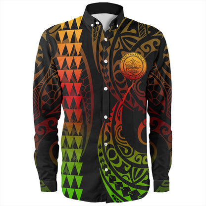 Palau Long Sleeve Shirt Kakau Style