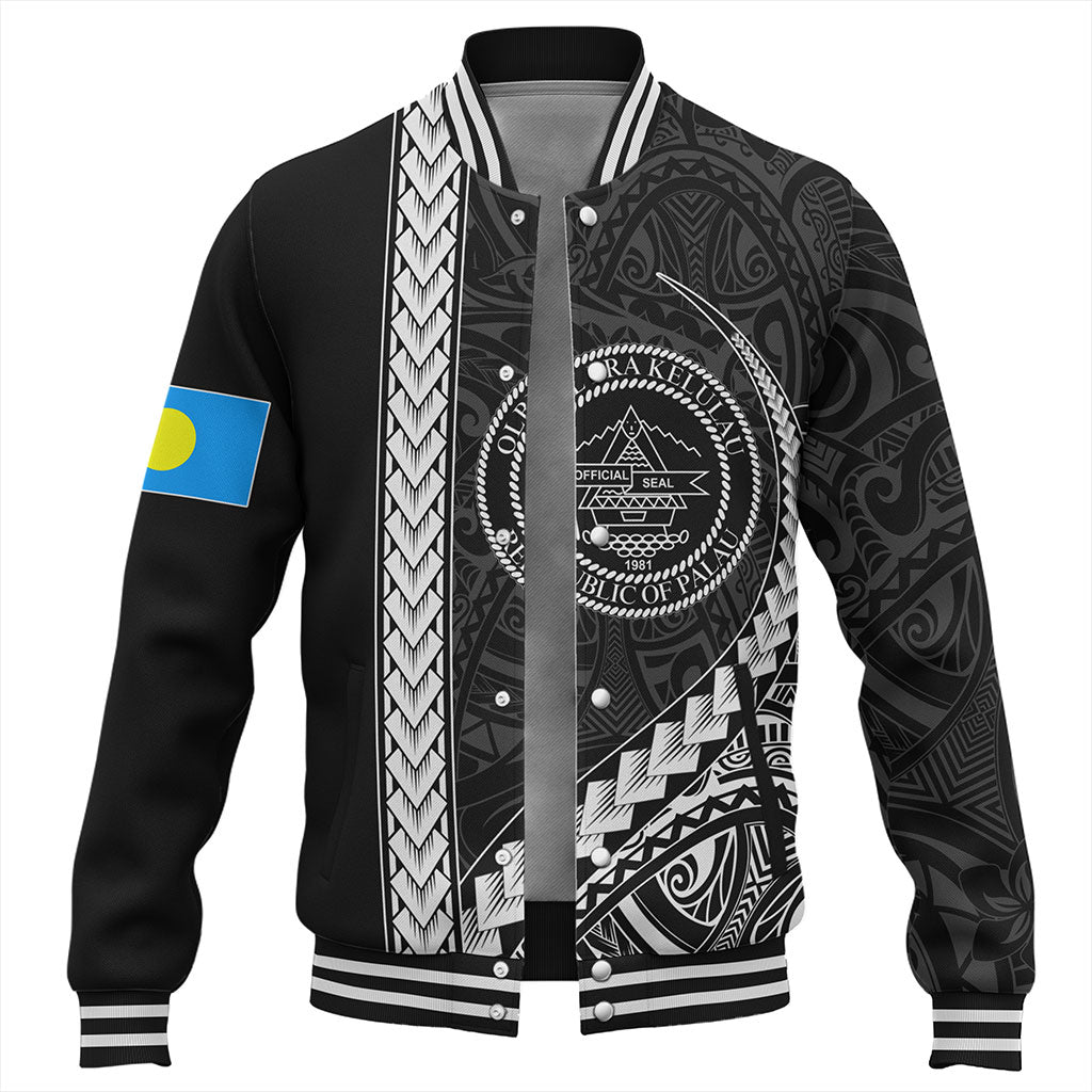 Palau Baseball Jacket Tribal Micronesian Coat Of Arms