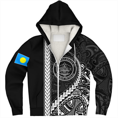 Palau Sherpa Hoodie Tribal Micronesian Coat Of Arms