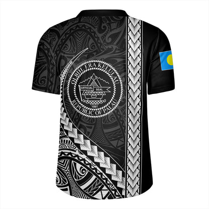 Palau Rugby Jersey Tribal Micronesian Coat Of Arms