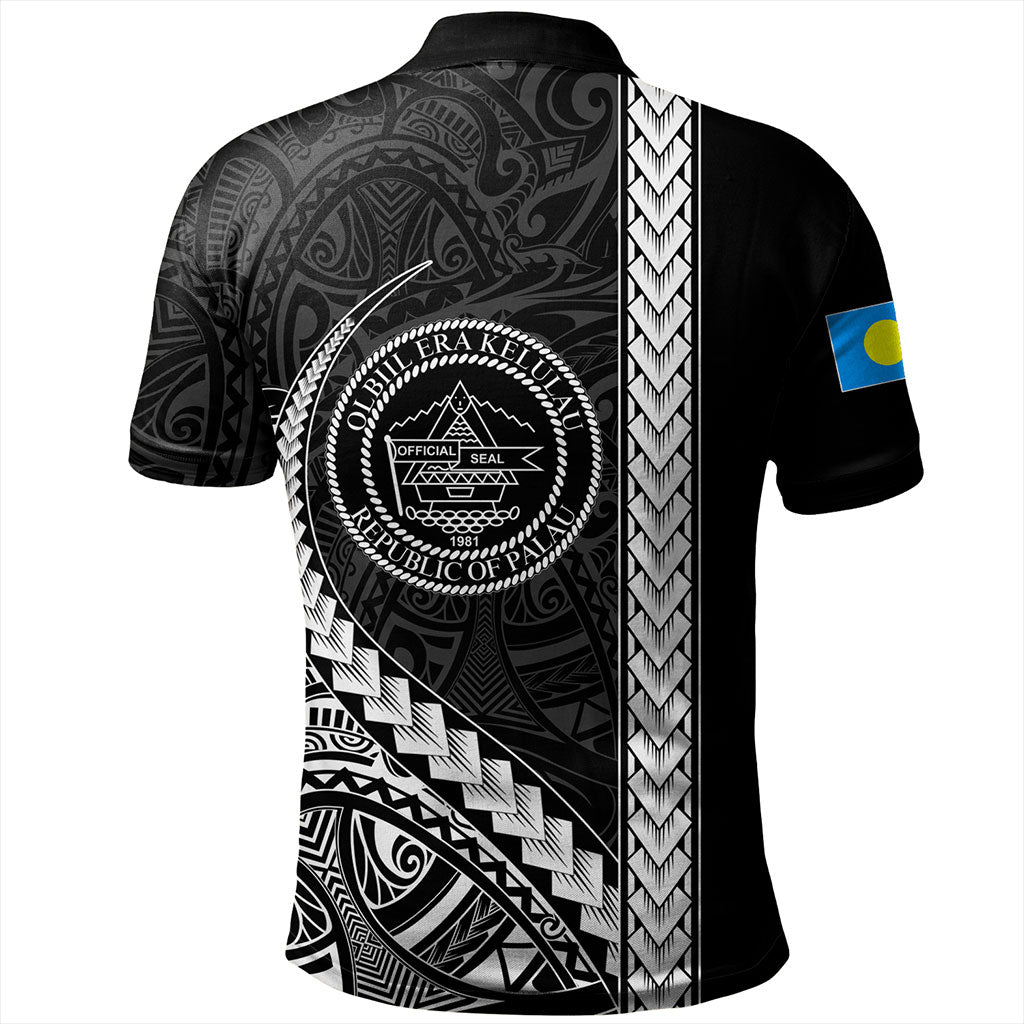Palau Polo Shirt Tribal Micronesian Coat Of Arms