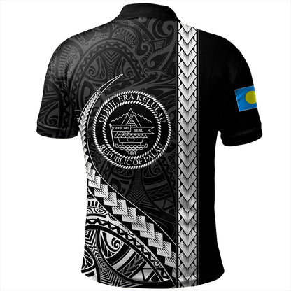 Palau Polo Shirt Tribal Micronesian Coat Of Arms