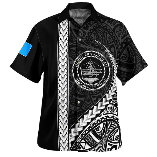 Palau Hawaiian Shirt Tribal Micronesian Coat Of Arms