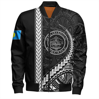 Palau Bomber Jacket Tribal Micronesian Coat Of Arms
