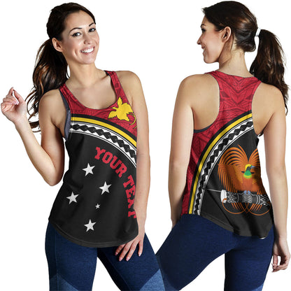 Papua New Guinea Custom Personalised Women Tank Polynesian Tribal Patterns Curve Style