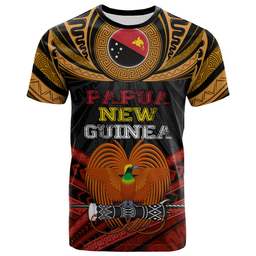 Papua New Guinea Custom Personalised T-Shirt Papua New Guinea Fabric Pattern Design