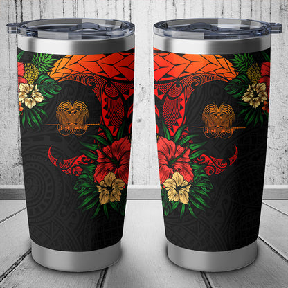 Papua New Guinea Tumbler Polynesian Tropical Coat Of Arms