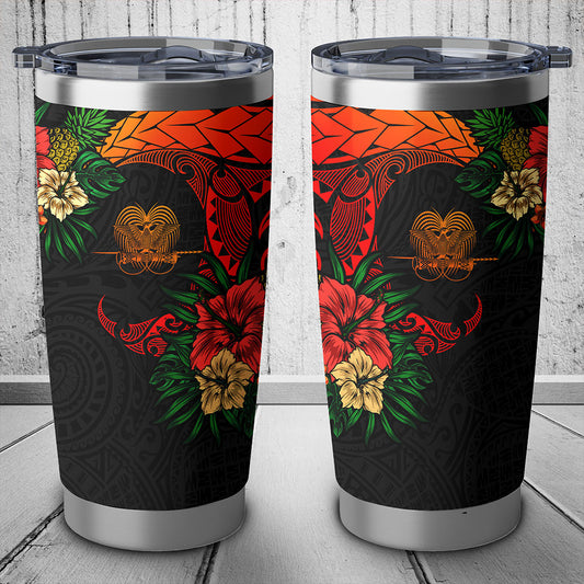 Papua New Guinea Tumbler Polynesian Tropical Coat Of Arms