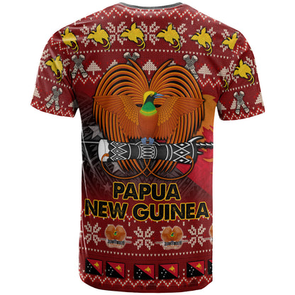 Papua New Guinea T-Shirt - Custom PNG Merry Christmas T-Shirt