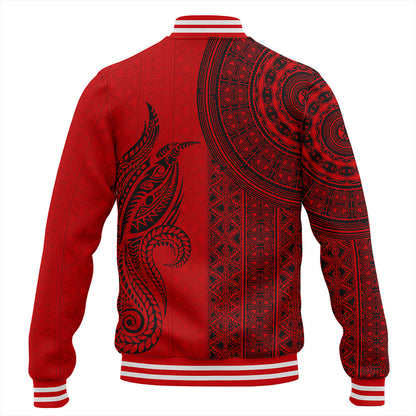 Papua New Guinea Baseball Jacket Tapa Pattern Half Concept