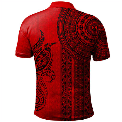 Papua New Guinea Polo Shirt Tapa Pattern Half Concept