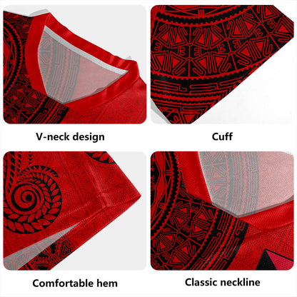 Papua New Guinea Rugby Jersey Tapa Pattern Half Concept