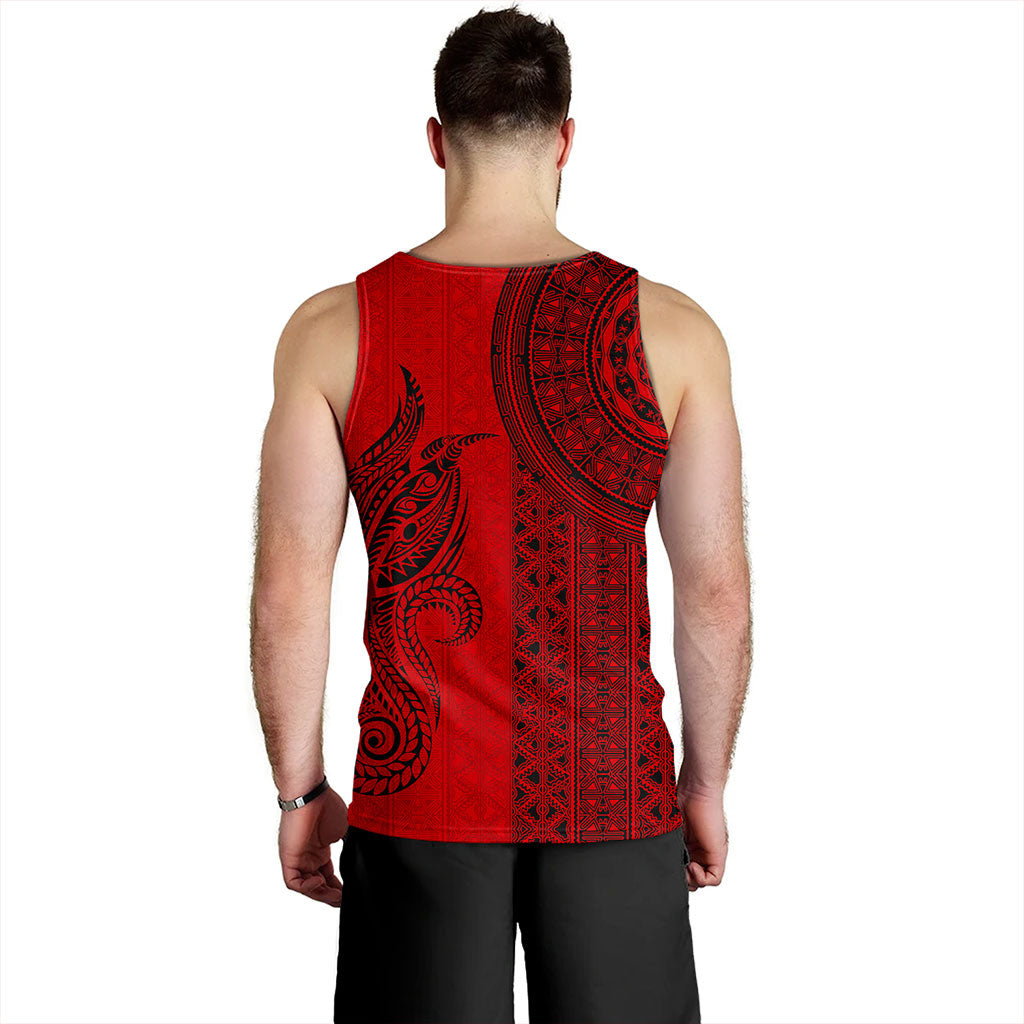 Papua New Guinea Tank Top Tapa Pattern Half Concept
