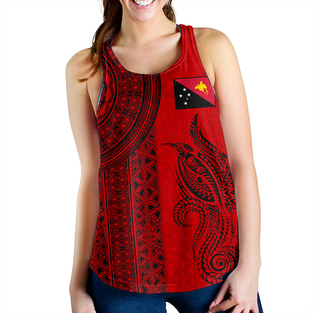Papua New Guinea Women Tank Tapa Pattern Half Concept
