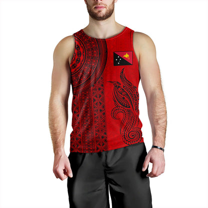 Papua New Guinea Tank Top Tapa Pattern Half Concept