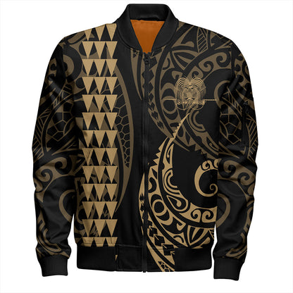 Papua New Guinea Bomber Jacket Kakau Style Ver.1