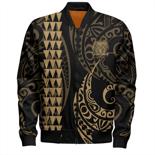Papua New Guinea Bomber Jacket Kakau Style Ver.1