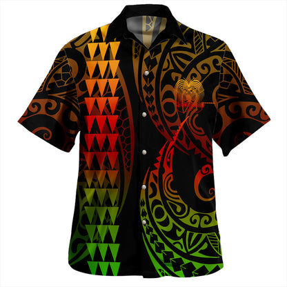 Papua New Guinea Hawaiian Shirt Kakau Style