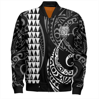 Papua New Guinea Bomber Jacket Kakau Style Ver.1