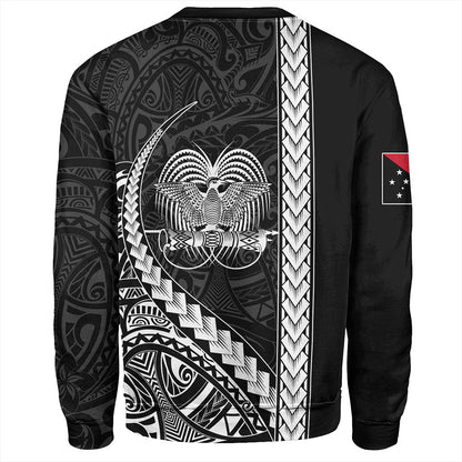 Papua New Guinea Sweatshirt Tribal Melanesian Coat Of Arms