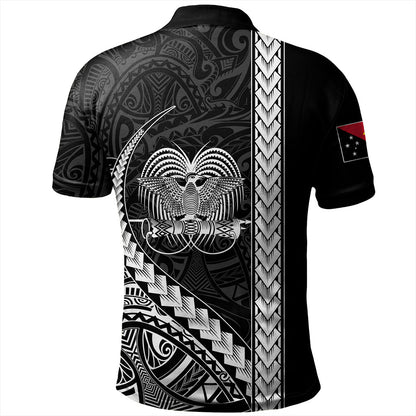 Papua New Guinea Polo Shirt Tribal Melanesian Coat Of Arms